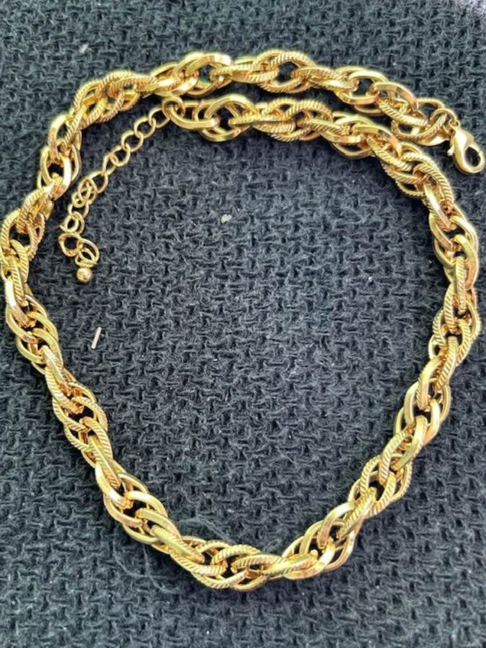 Gold-tone, thick, 20-inch chain necklace